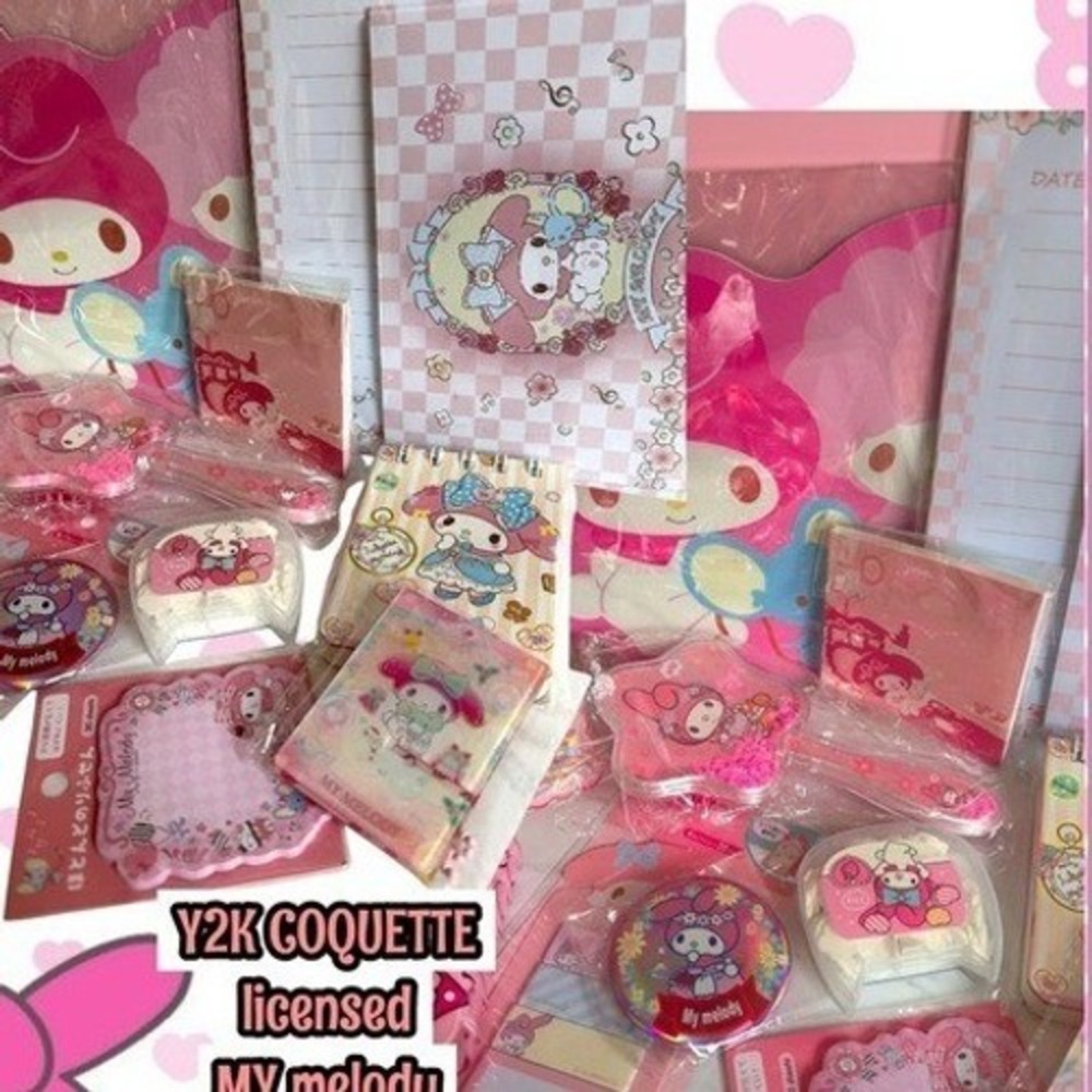 Y2K PINK COQUETTE LICENSED HUGE MY MELODY BUNDLE‎ NWT